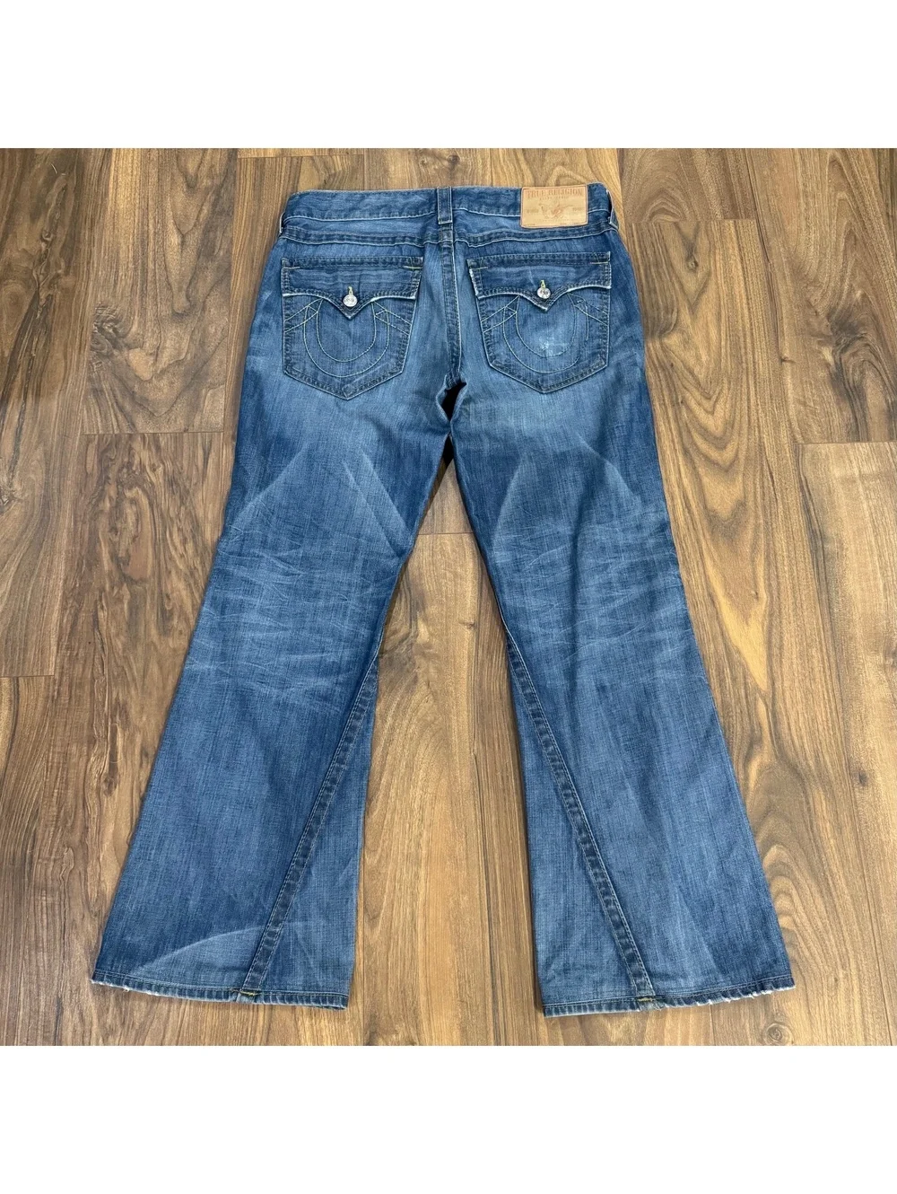 True Religion Men’s Jeans 36x32 Flare Vintage Y2K USA Made Horseshoe Pocket